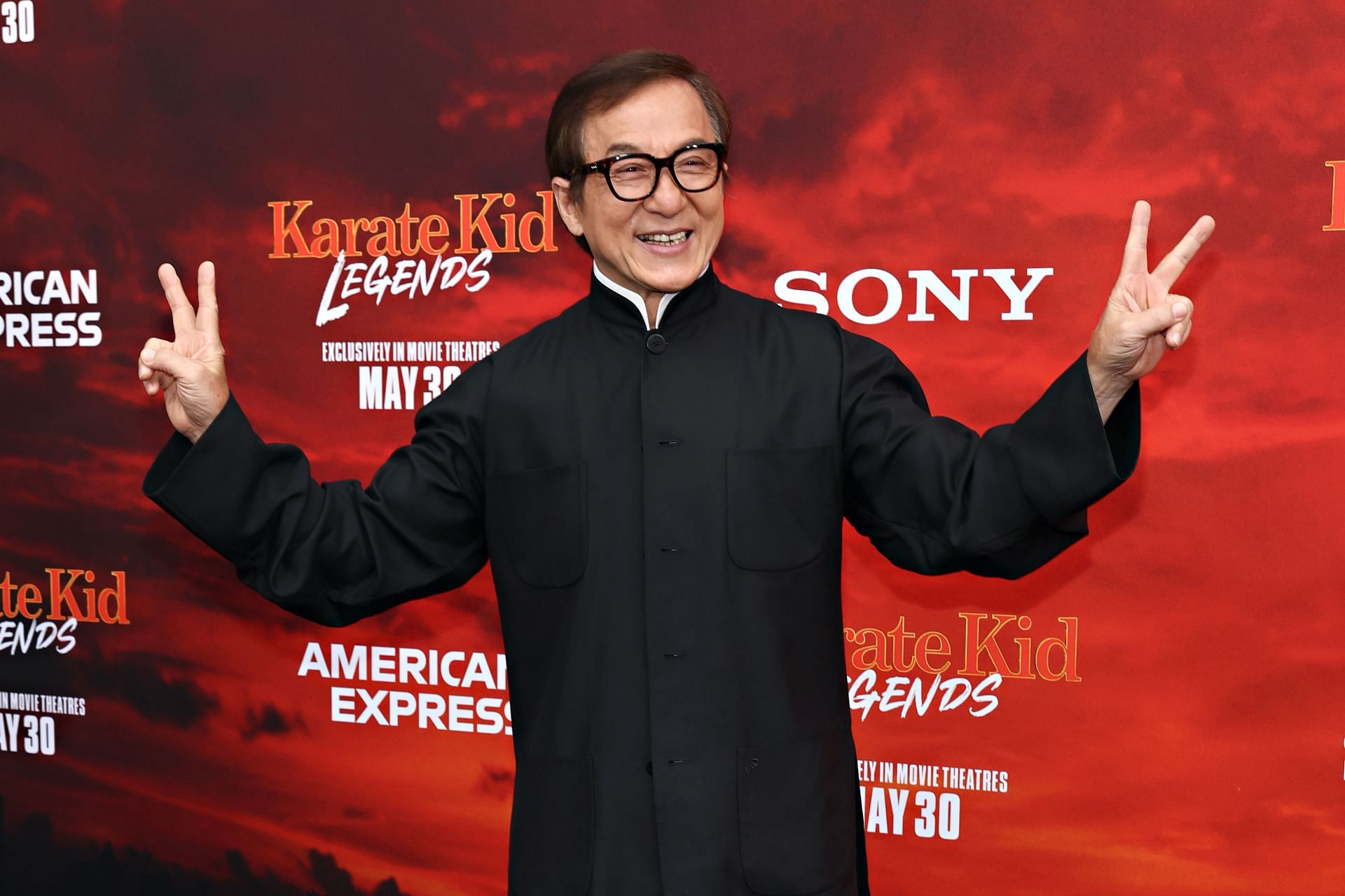 Jackie Chan attends the "Karate Kid: Legends" Premiere at SVA Theater (Image via Getty)